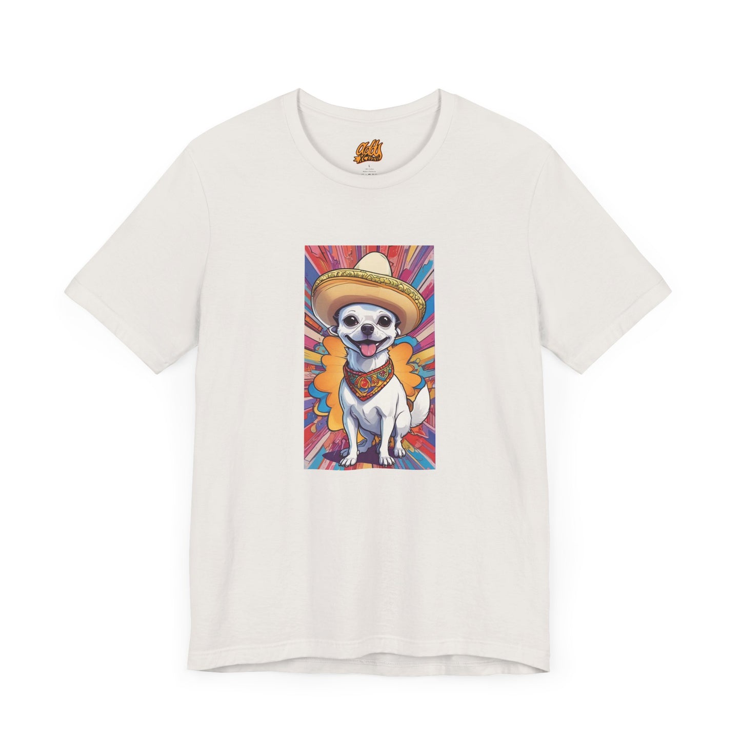 Colorful Chihuahua Fiesta Tee - Unisex Short Sleeve T-Shirt for Pet Lovers