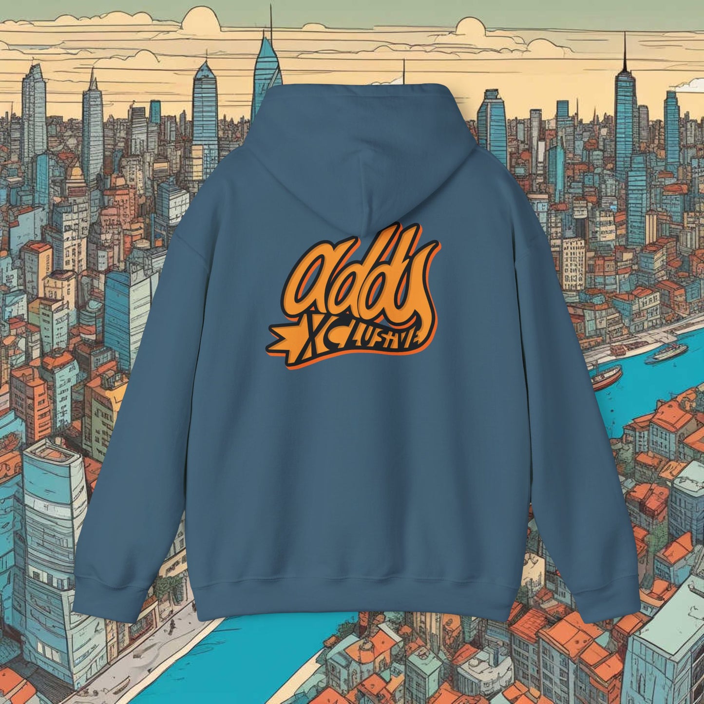 Chic Urban Style Unisex Hoodie with Artistic Graphics