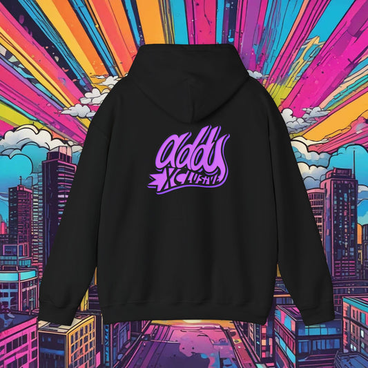 Cool Purple Script Unisex Hoodie - Perfect for Casual Wear & Gifts