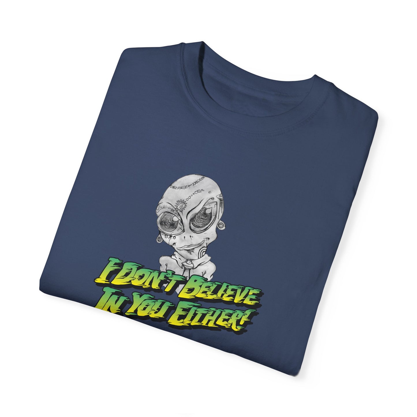 Alien Face Tattoos Unisex T-shirt