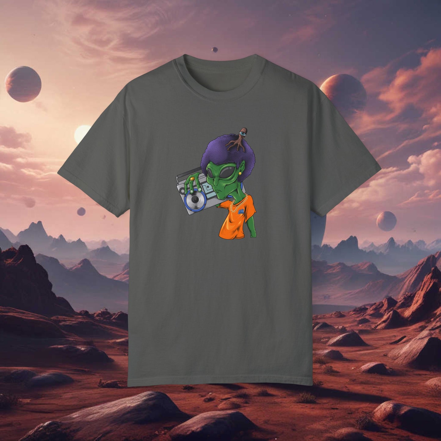 Alien Afro Unisex Tee