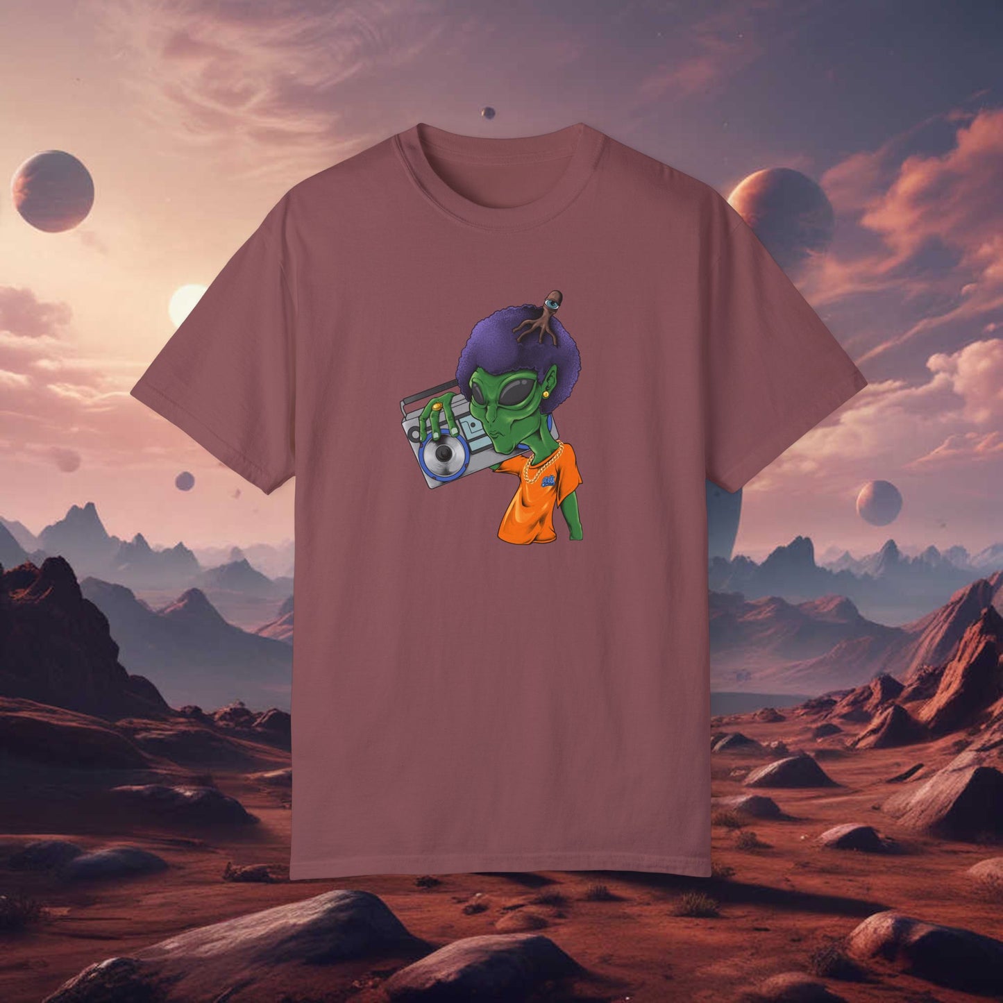 Alien Afro Unisex Tee