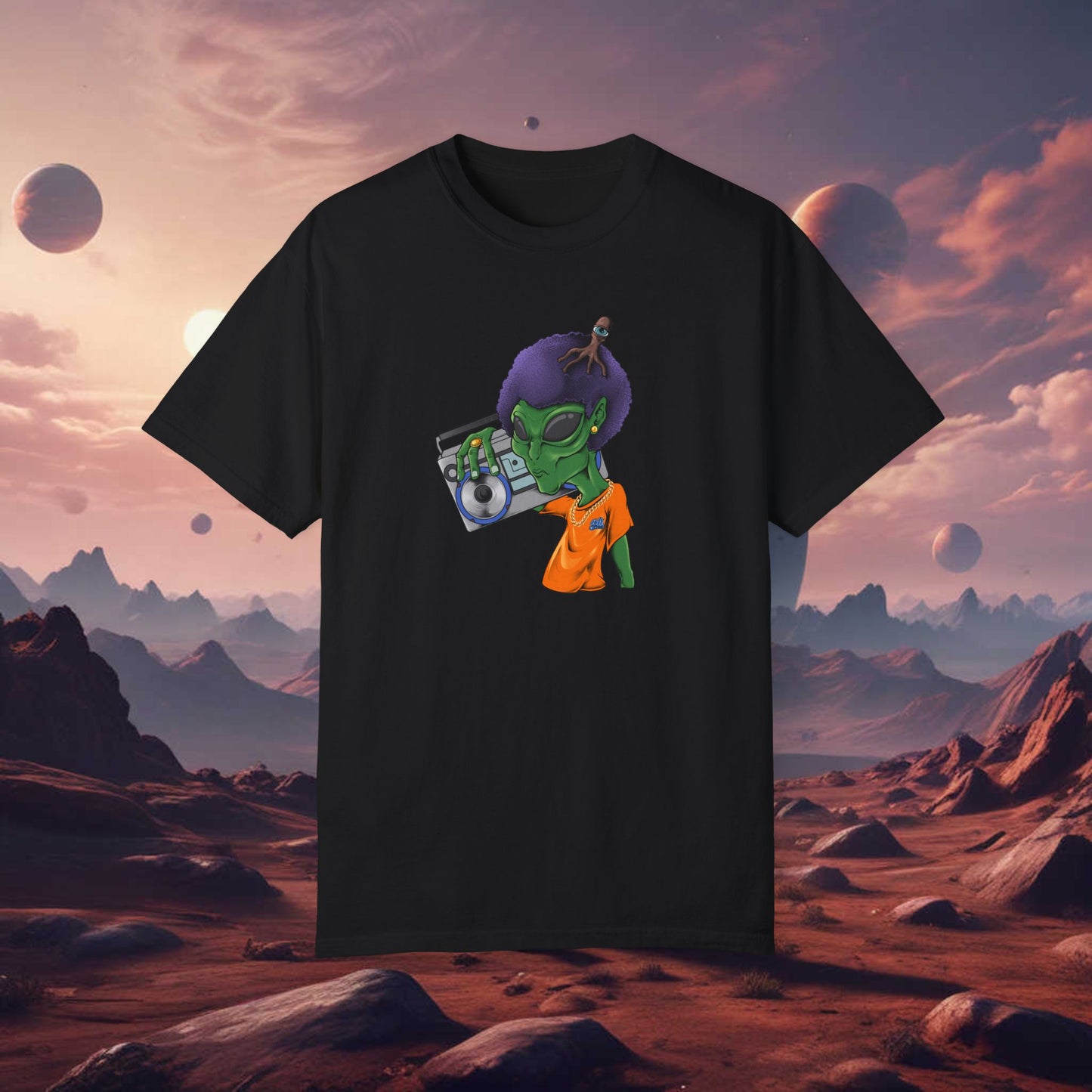 Alien Afro Unisex Tee
