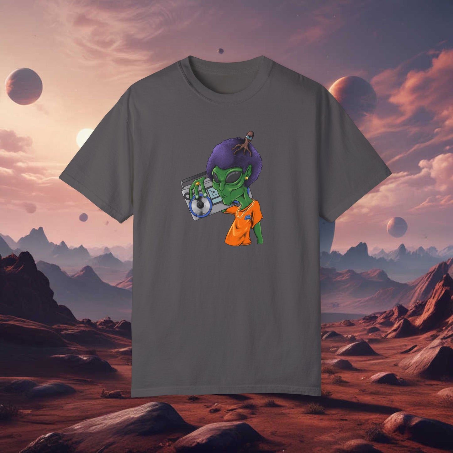 Alien Afro Unisex Tee
