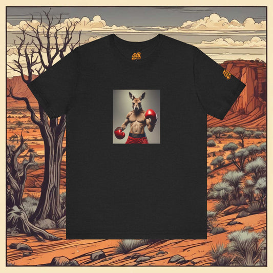 Boxing Kangaroo Unisex Jersey Tee - Fun Graphic T-Shirt